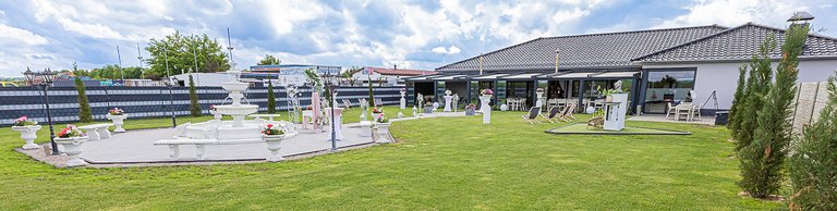 Aussenbereich und Garten Villa Restaurant Soemmerda
